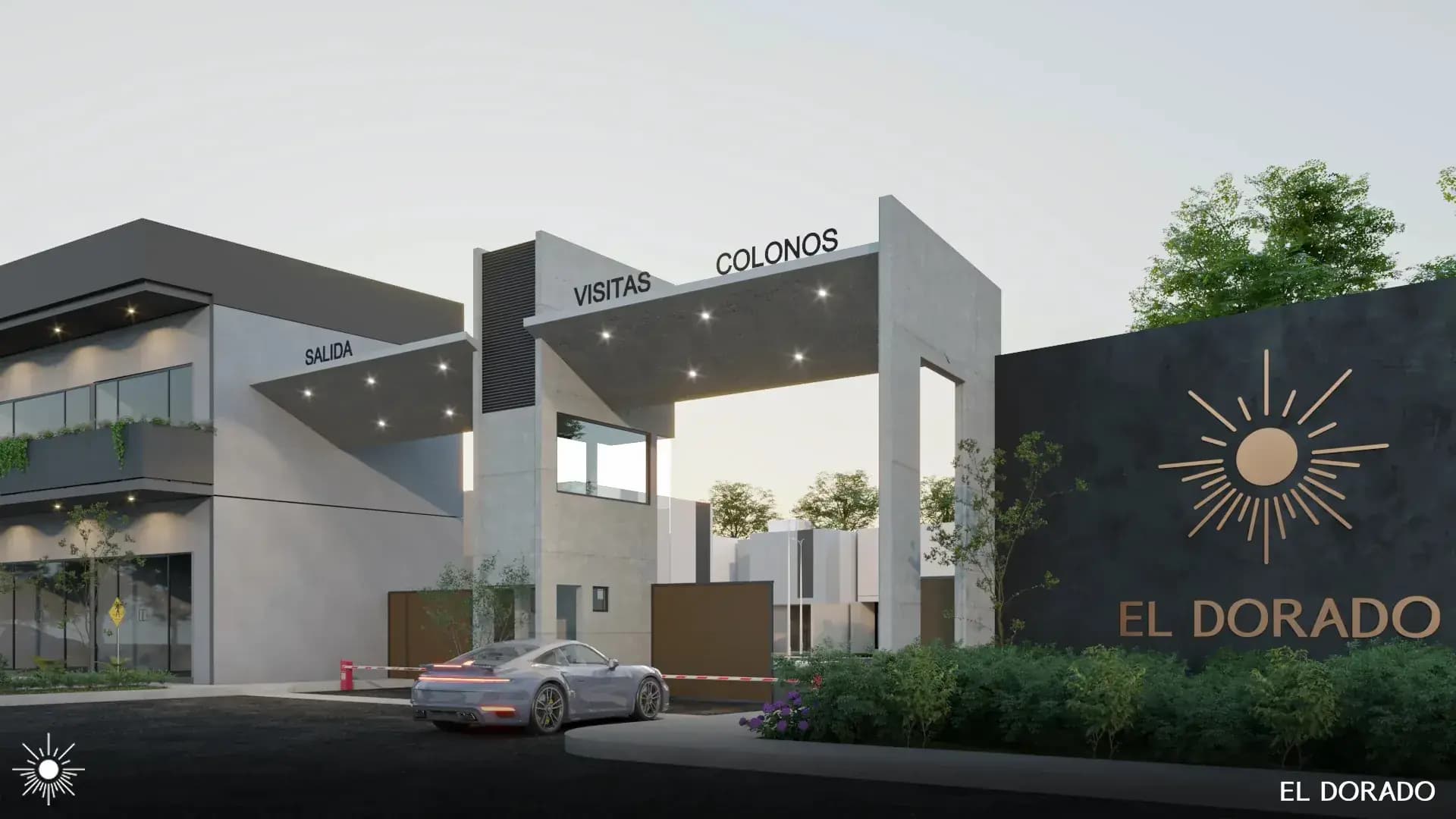 Vista del desarrollo El Dorado Residencial en Pachuca