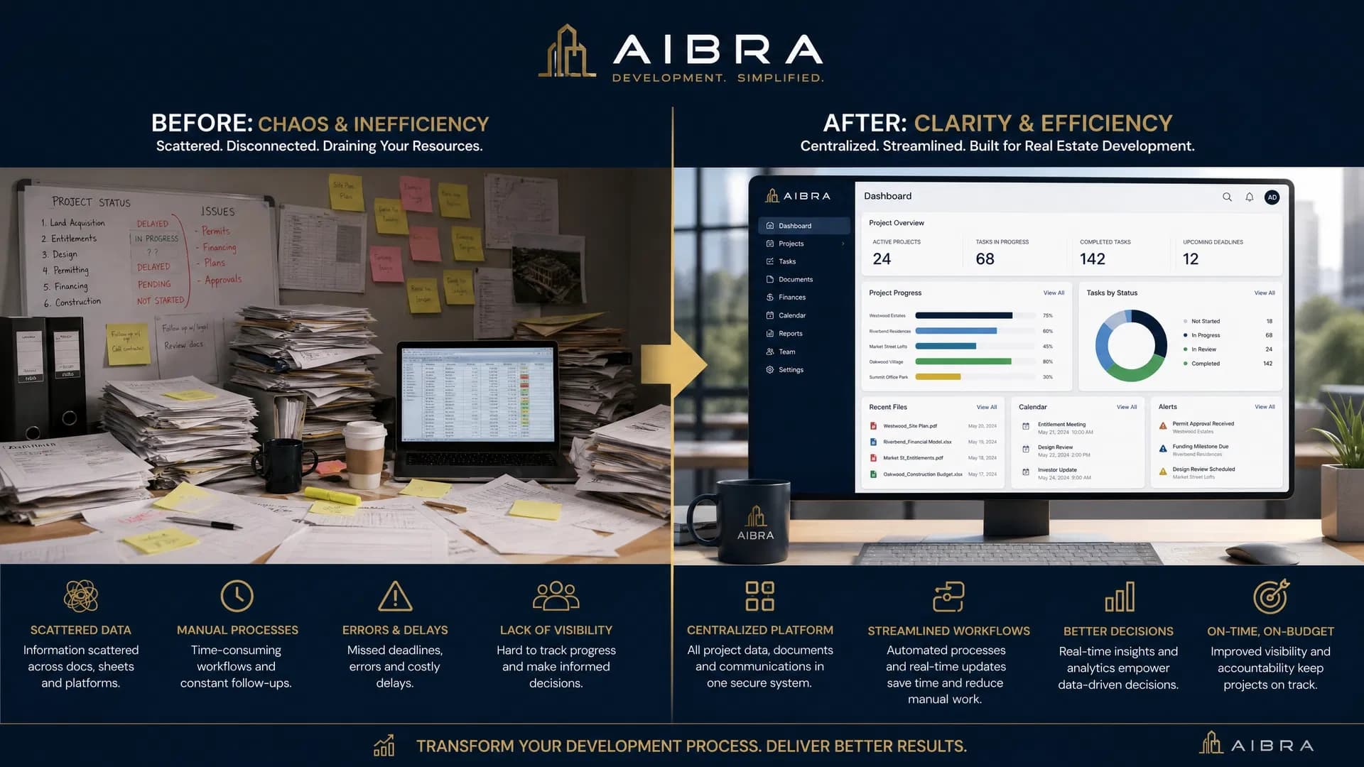 Comparativo del sistema inmobiliario antes y después