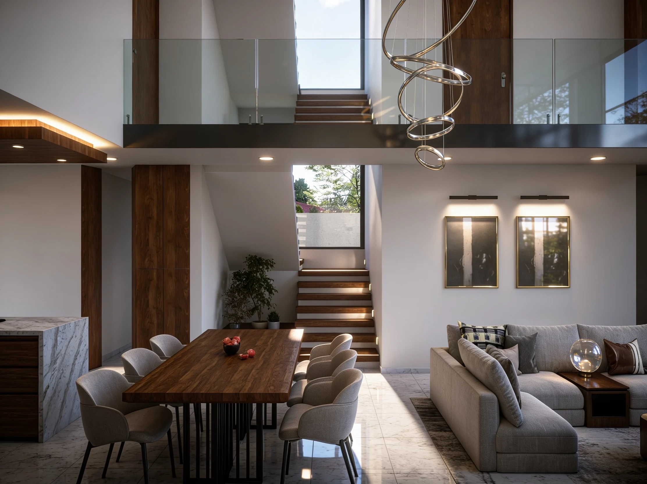 Comedor / Escaleras · Algia, Colección Gemas en Altara 164